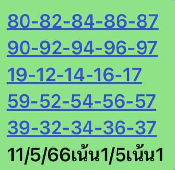 หวยหุ้น 11/5/66 ชุดที่ 5