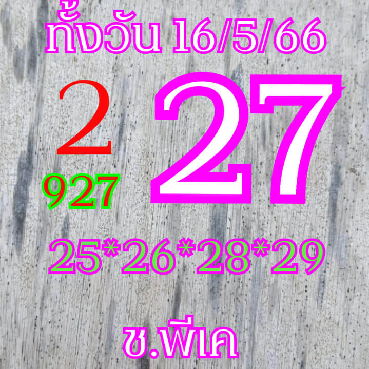 หวยหุ้น 16/5/66 ชุดที่ 5