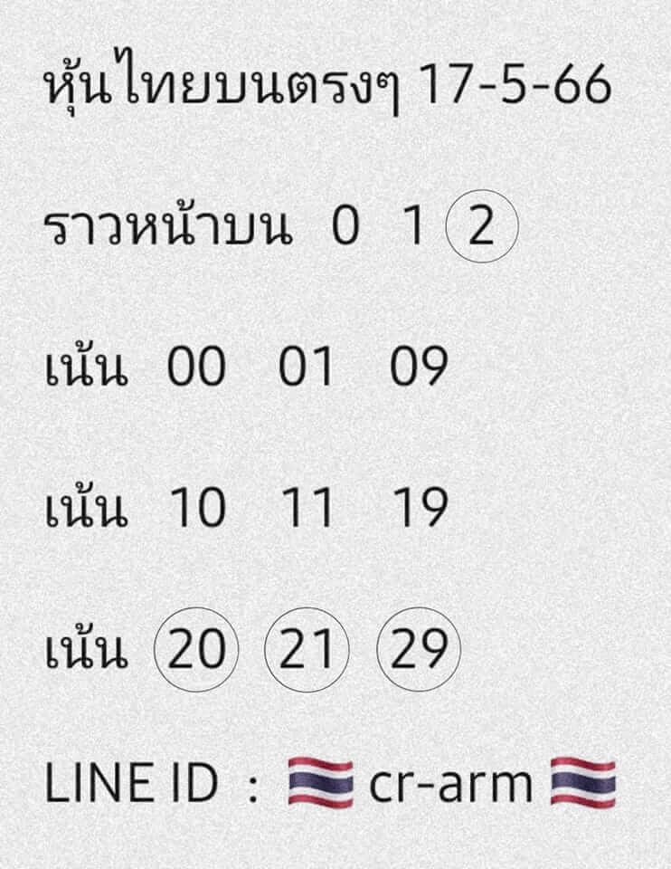 หวยหุ้น 17/5/66 ชุดที่ 5