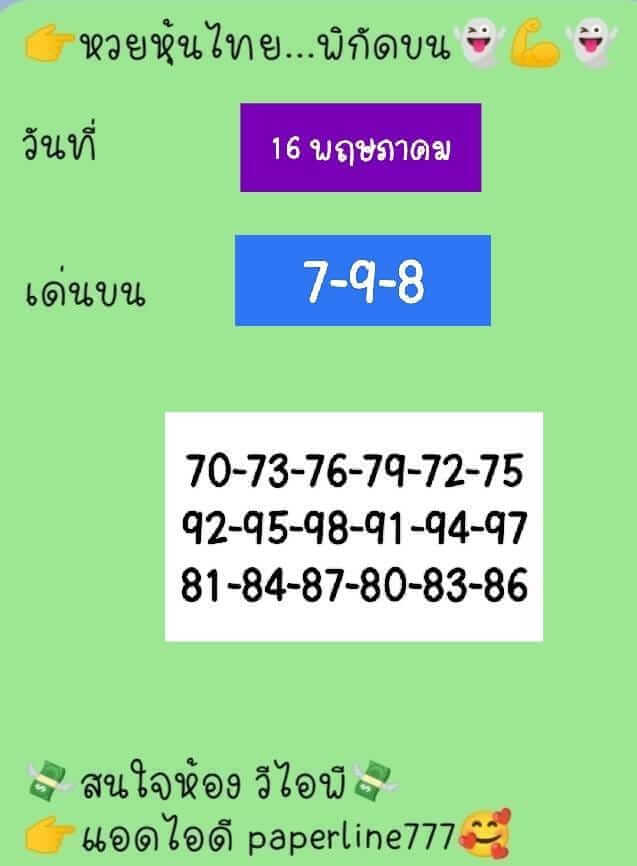 หวยหุ้น 16/5/66 ชุดที่ 6
