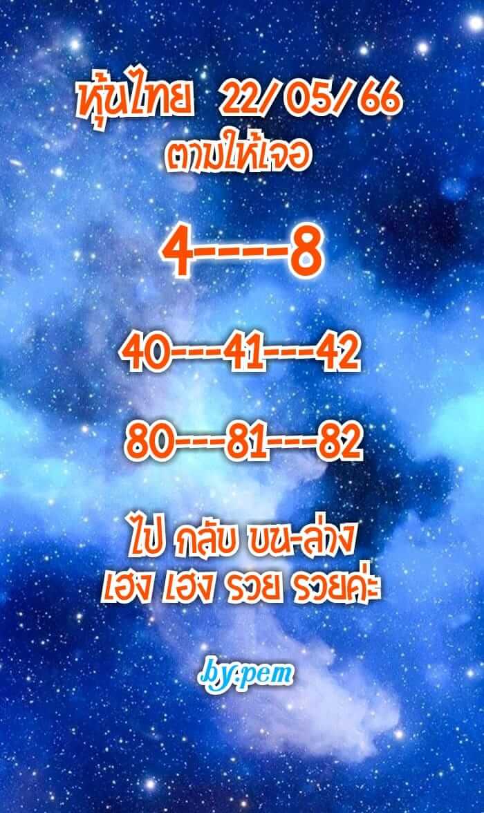 หวยหุ้น 22/5/66 ชุดที่ 7