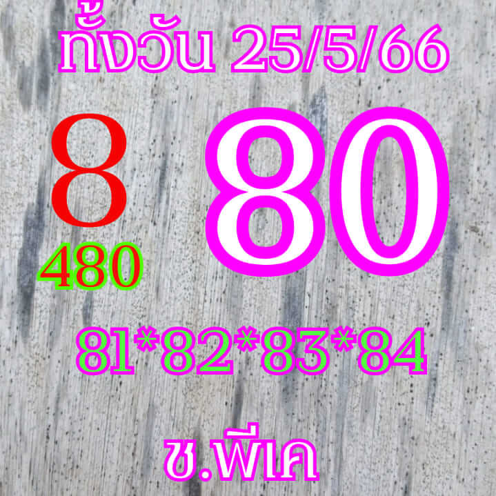 หวยหุ้น 25/5/66 ชุดที่ 7