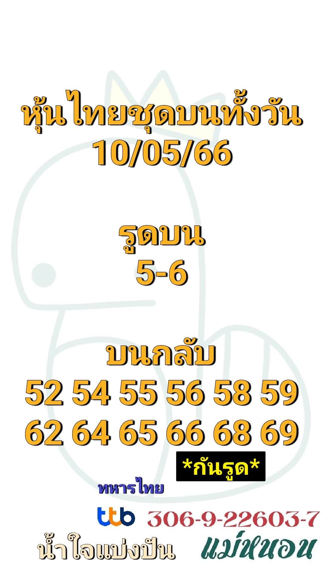 หวยหุ้น 10/5/66 ชุดที่ 7