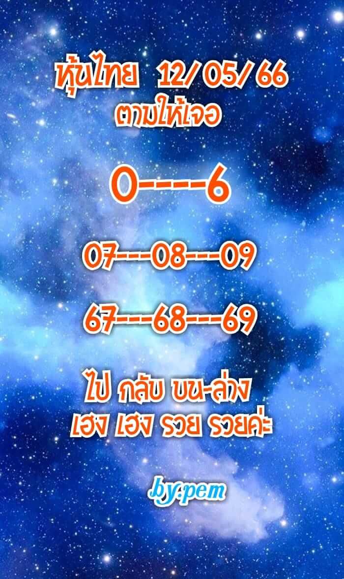 หวยหุ้น 12/5/66 ชุดที่ 9