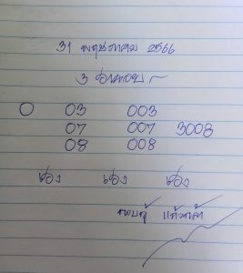 หวยฮานอย 31/5/66 ชุดที่ 3