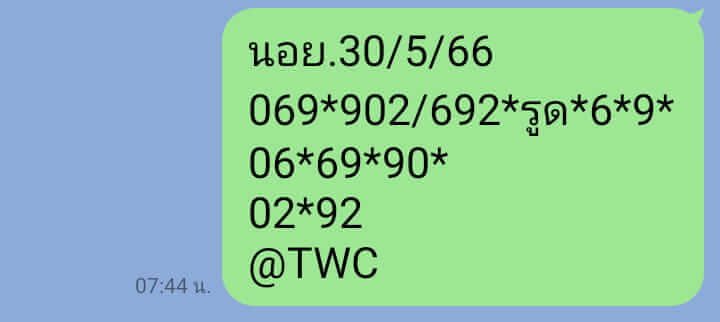 หวยฮานอย 30/5/66 ชุดที่ 6