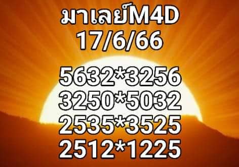 หวยมาเลย์ 17/6/66 ชุดที่ 10