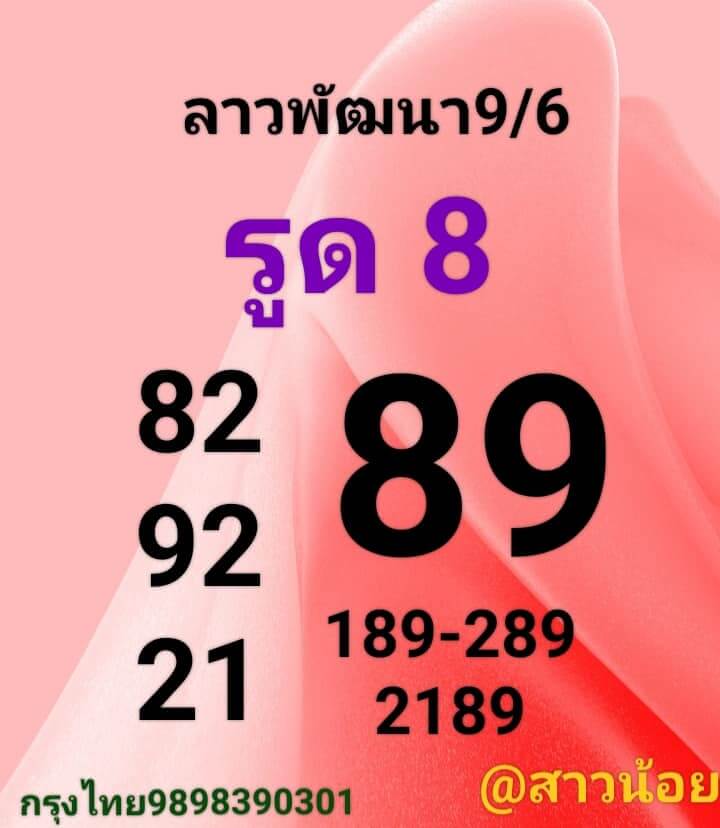 หวยลาว 9/6/66 ชุดที่ 7