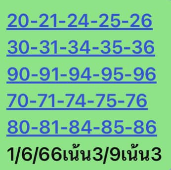 หวยหุ้น 1/6/66 ชุดที่ 5