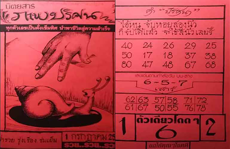 หวยภาพปริศนา 1/7/66