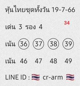 หวยหุ้น 19/7/66 ชุดที่ 6