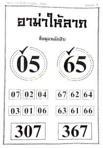หวยอาม่าให้ลาภ 16/7/66