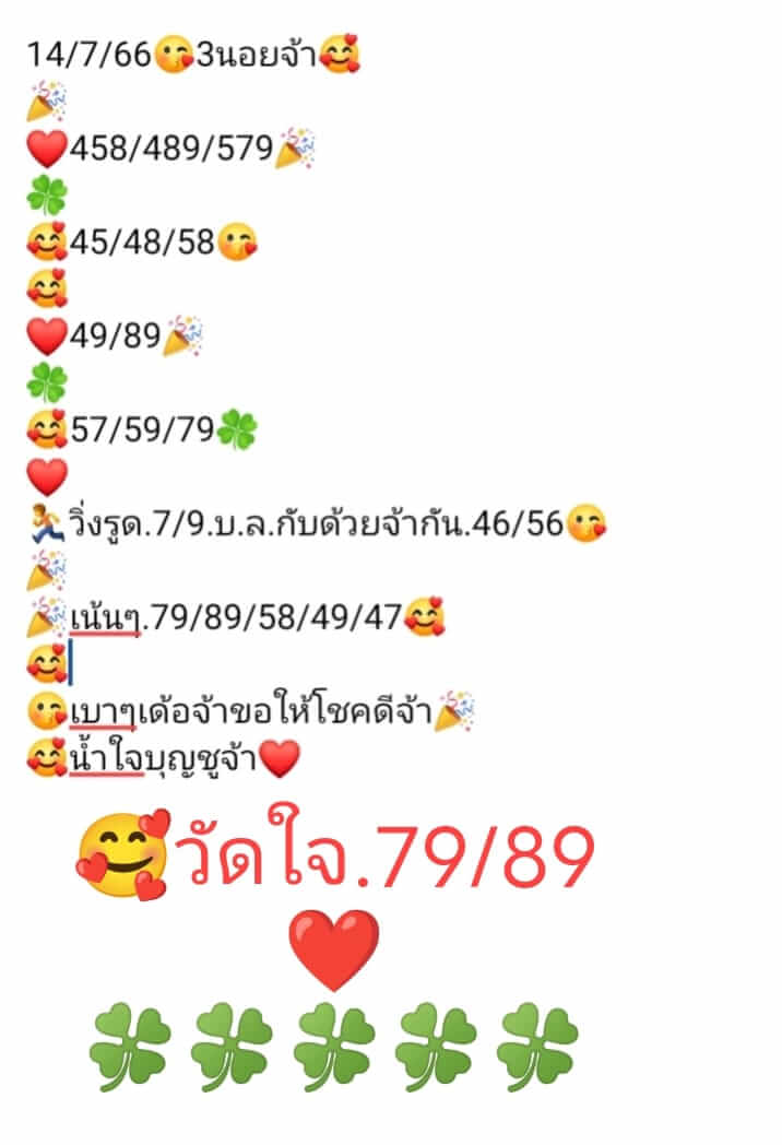 หวยฮานอย 14/7/66 ชุดที่ 10