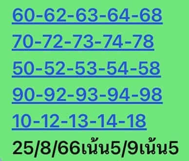 หวยหุ้น 25/8/66 ชุดที่ 1