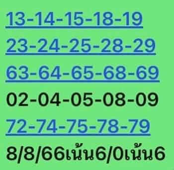 หวยหุ้น 8/8/66 ชุดที่ 1