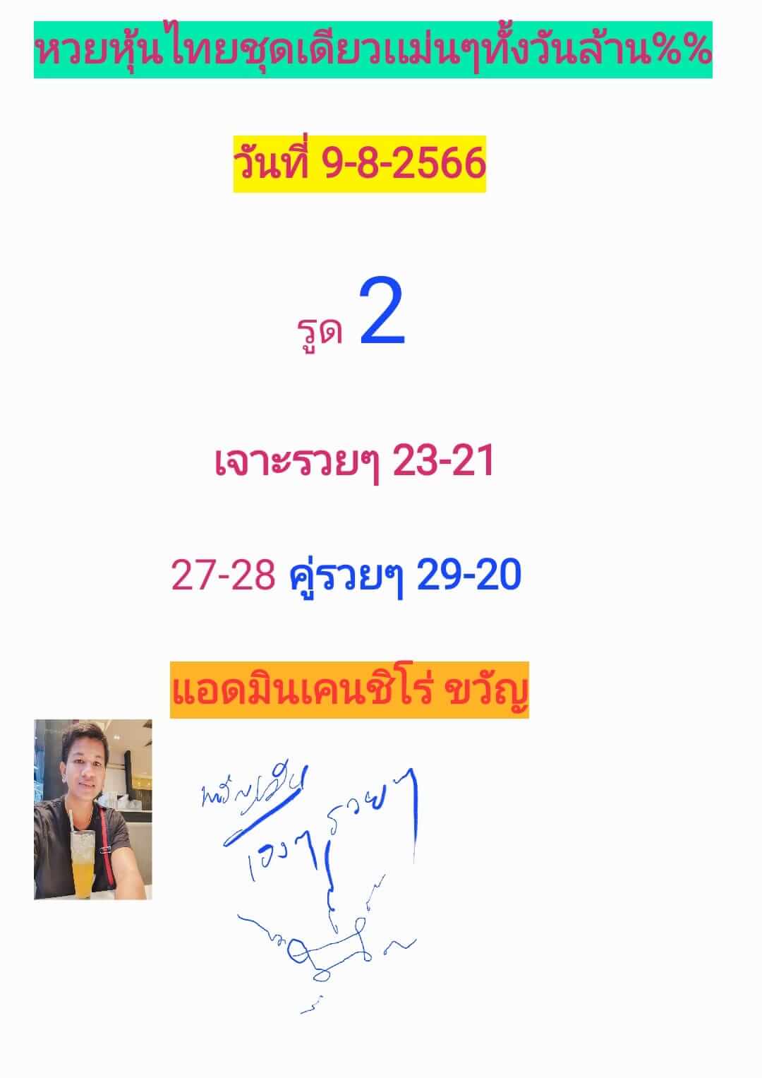 หวยหุ้น 9/8/66 ชุดที่ 1