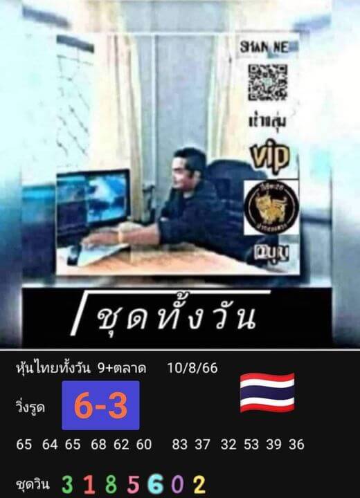 หวยหุ้น 10/8/66 ชุดที่ 10