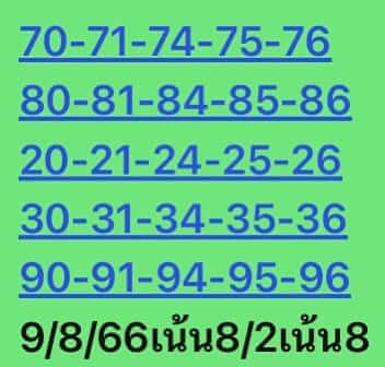 หวยหุ้น 9/8/66 ชุดที่ 2