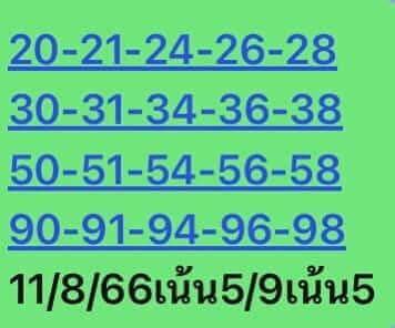 หวยหุ้น 11/8/66 ชุดที่ 2