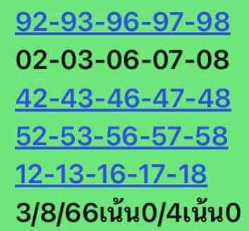 หวยหุ้น 3/8/66 ชุดที่ 6