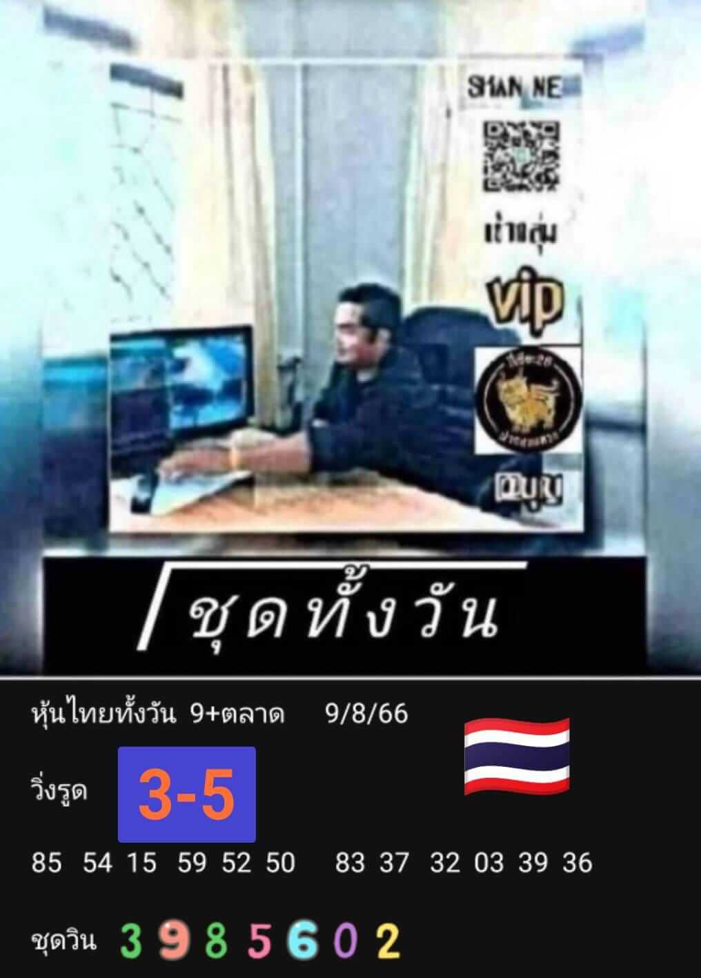 หวยหุ้น 9/8/66 ชุดที่ 9