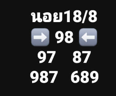 หวยฮานอย 18/8/66 ชุดที่ 1