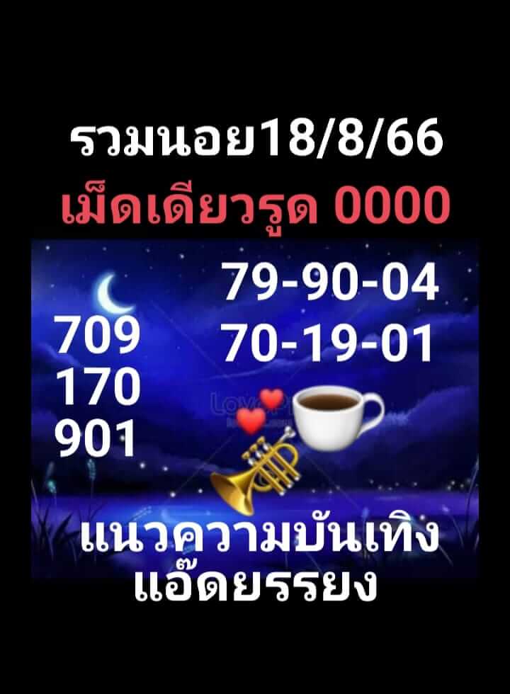 หวยฮานอย 18/8/66 ชุดที่ 10