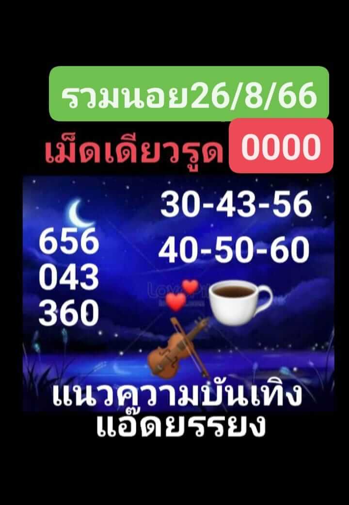 หวยฮานอย 26/8/66 ชุดที่ 2