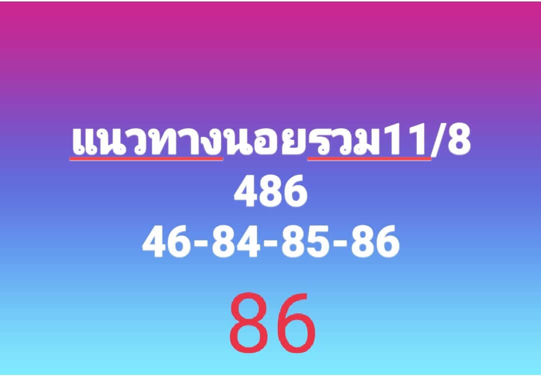 หวยฮานอย 11/8/66 ชุดที่ 2