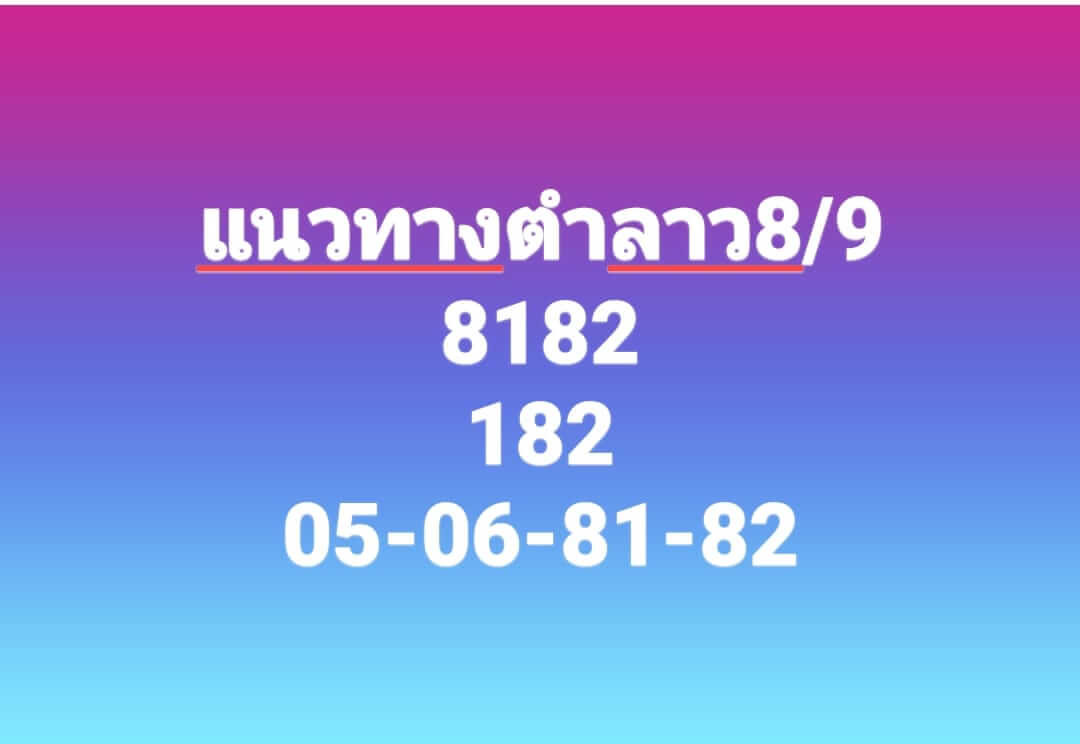 หวยลาว 8/9/66 ชุดที่ 3