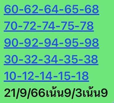 หวยหุ้น 21/9/66 ชุดที่ 1