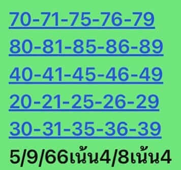 หวยหุ้น 5/9/66 ชุดที่ 2