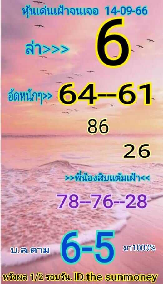 หวยหุ้น 14/9/66 ชุดที่ 2