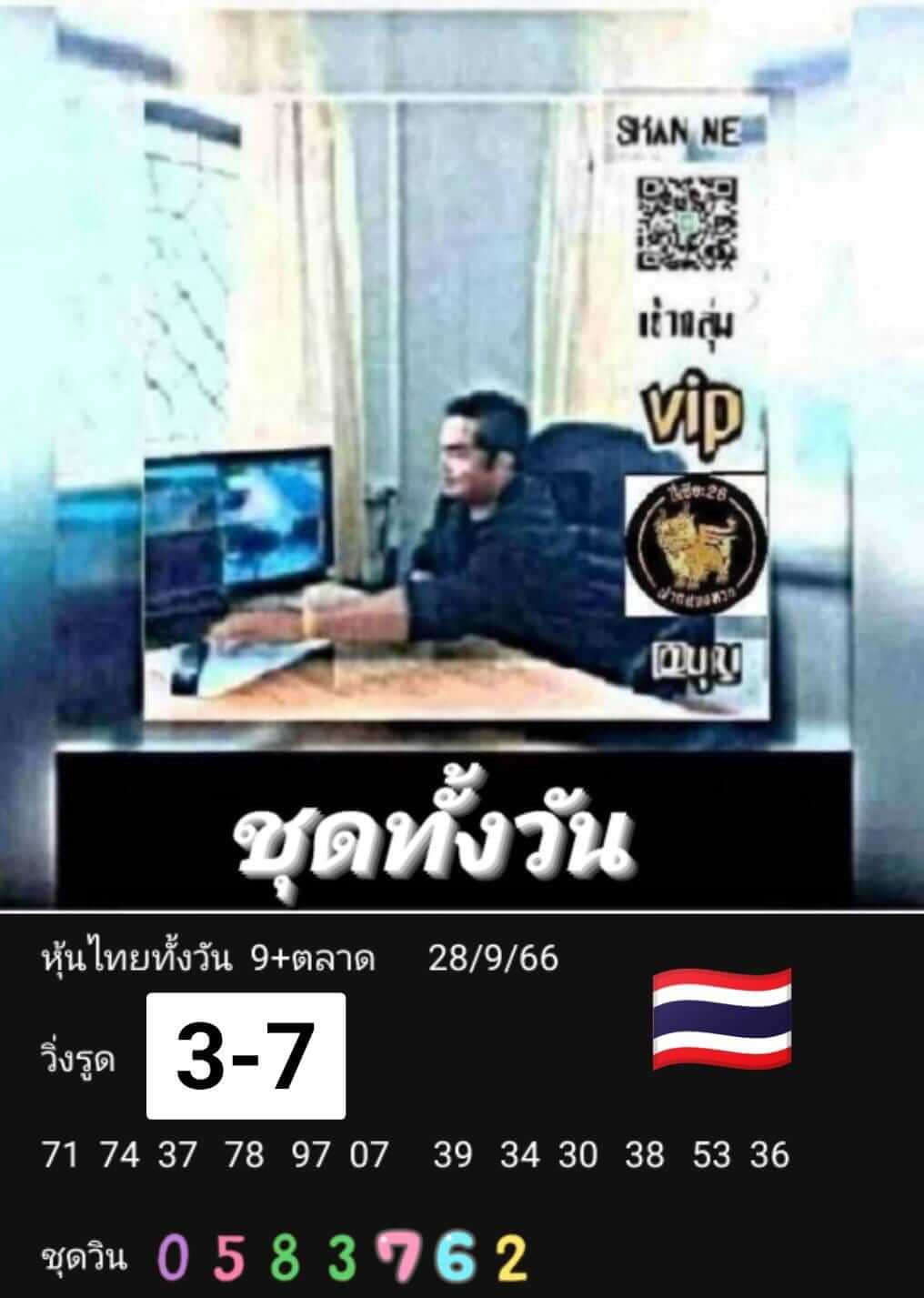 หวยหุ้น 28/9/66 ชุดที่ 3