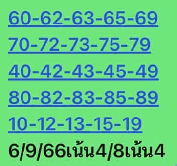 หวยหุ้น 6/9/66 ชุดที่ 3