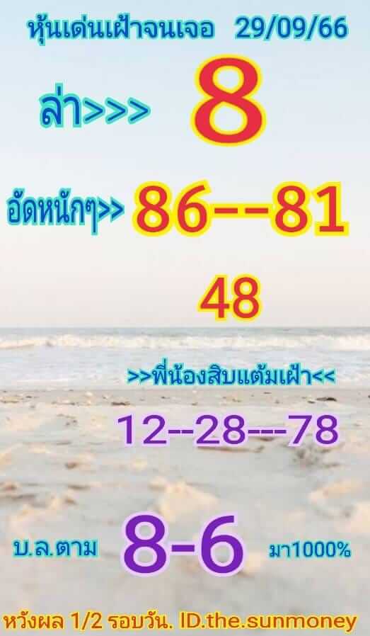 หวยหุ้น 29/9/66 ชุดที่ 7