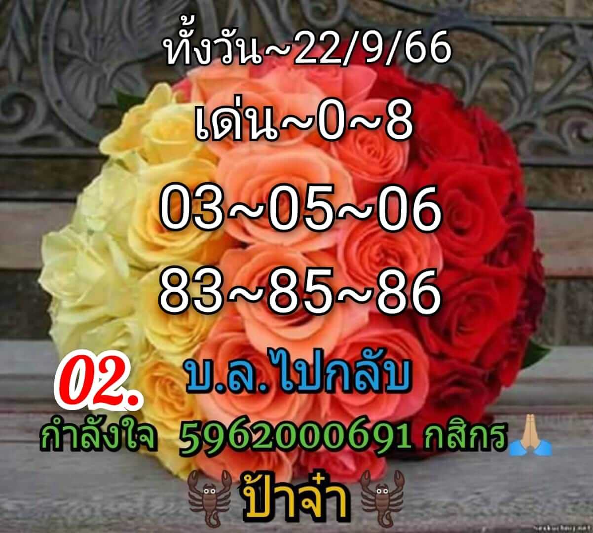 หวยหุ้น 22/9/66 ชุดที่ 8