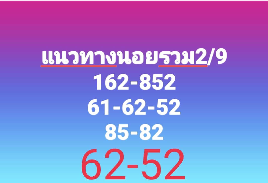 หวยฮานอย 2/9/66 ชุดที่ 1