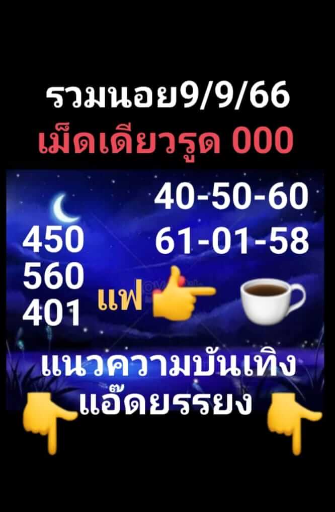 หวยฮานอย 9/9/66 ชุดที่ 3