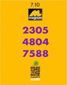 หวยมาเลย์ 7/10/66 ชุดที่ 2