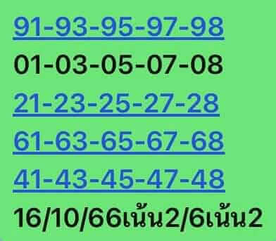 หวยหุ้น 16/10/66 ชุดที่ 2