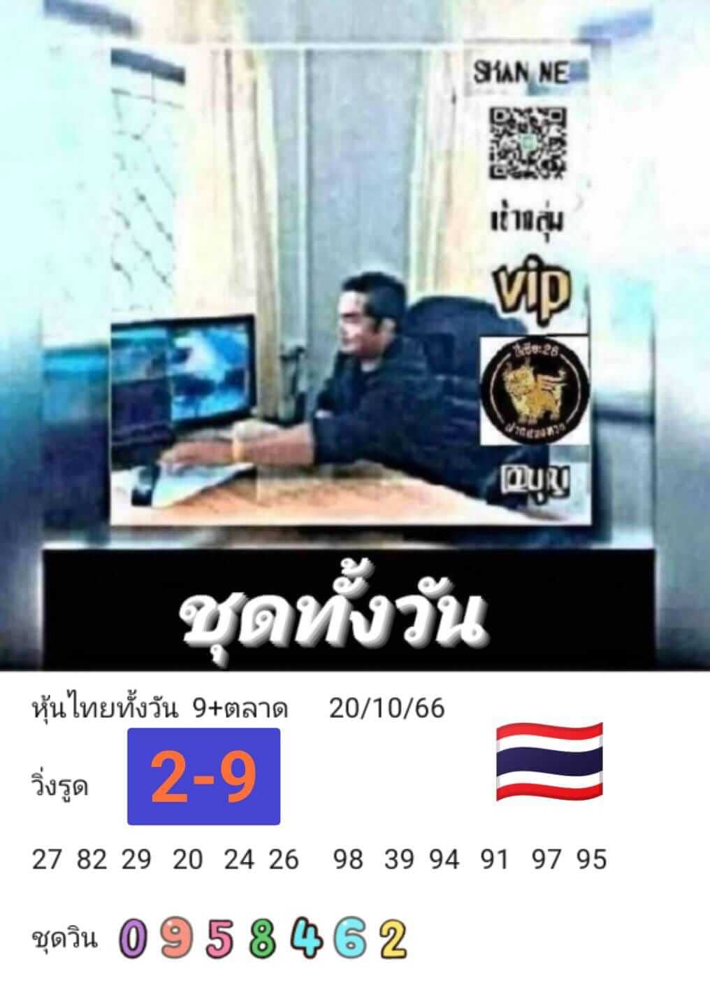 หวยหุ้น 20/10/66 ชุดที่ 8