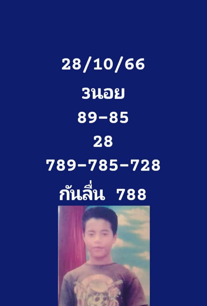 หวยฮานอย 28/10/66 ชุดที่ 1