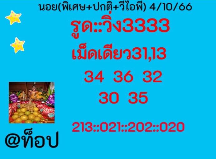 หวยฮานอย 4/10/66 ชุดที่ 10