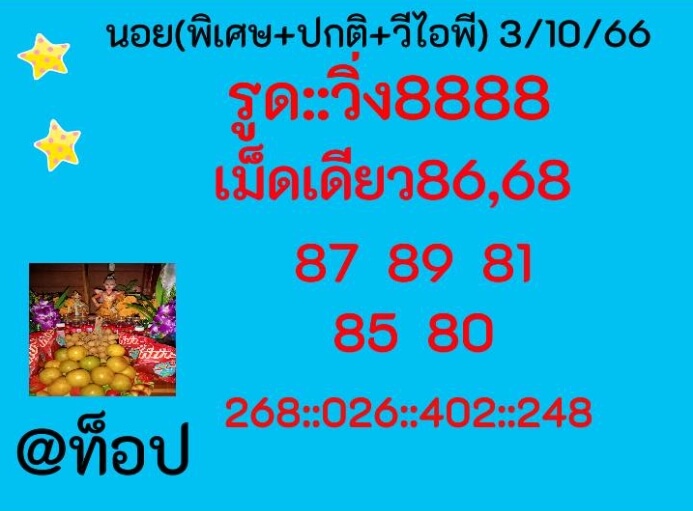 หวยฮานอย 3/10/66 ชุดที่ 7