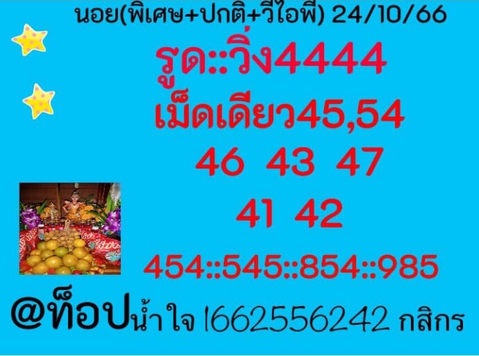 หวยฮานอย 24/10/66 ชุดที่ 9