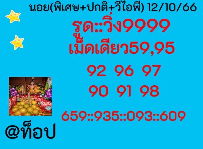 หวยฮานอย 12/10/66 ชุดที่ 9