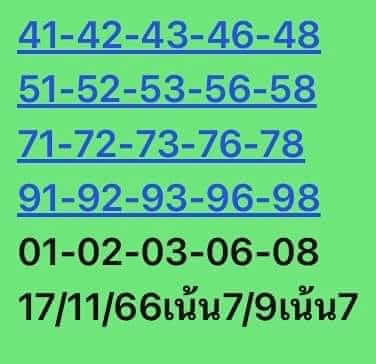 หวยหุ้น 20/11/66 ชุดที่ 1