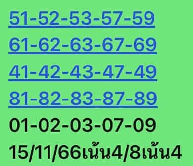 หวยหุ้น 15/11/66 ชุดที่ 1