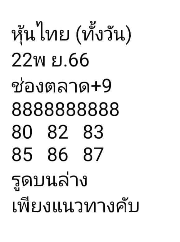 หวยหุ้น 22/11/66 ชุดที่ 4